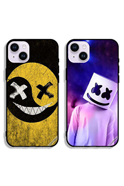 Covernex حافظتان لهاتف Apple iPhone 14 Plus بغطاءين واقيين رأس مارشميلو ووجه ...