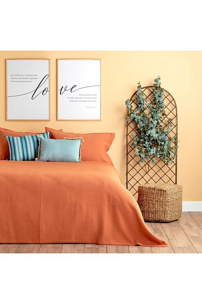 Bella Maison Bedspread set Lois copper 160×240 polyester