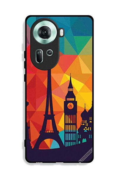 Covernex غطاء حماية لهاتف Oppo Reno11 5G بنمط باريس الملون