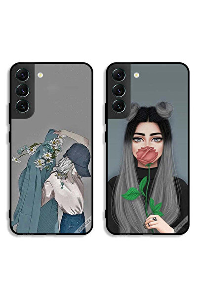 Covernex حافظتان لهاتف سامسونج جالاكسي S22 5G، أغطية حماية بتصميم فتاة ترتدي ...