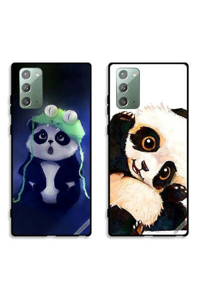 Covernex حافظتان لهاتف سامسونج جالكسي نوت 20، أغطية حماية بتصميم باندا وقبعة ...