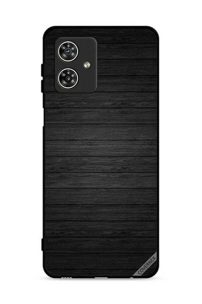 Covernex غطاء حماية لهاتف موتورولا موتو جي 54 5G بنمط خشبي داكن