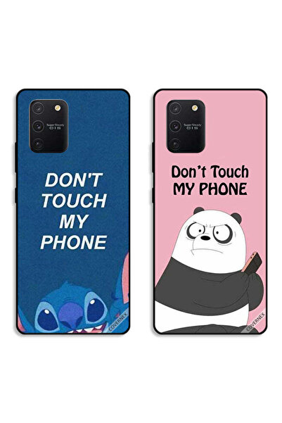 Covernex حافظتان لهاتف سامسونج جالاكسي S10 لايت مع أغطية حماية "لا تلمس هاتفي"