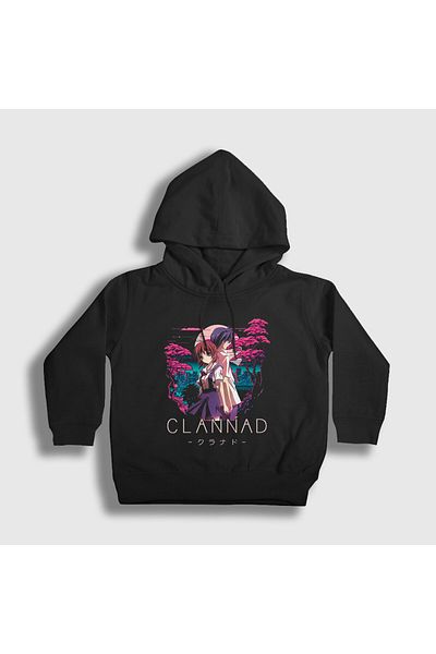 Presmono Unisex Kids Black Tomoya Nagisa Anime Clannad Hooded Sweatshirt 556172Tt