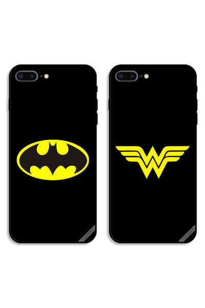 Covernex حافظتان واقيتان لهاتف Apple iPhone 7 Plus، أغطية خلفية بتصميم باتمان...