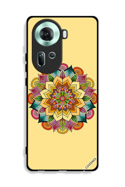 Covernex غطاء حماية لهاتف Oppo Reno11 5G بنمط ماندالا دائري