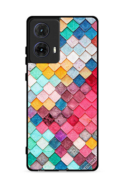 Covernex غطاء حماية لهاتف موتورولا موتو جي 85 5G بنمط مربع ماسي