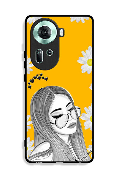 Covernex غطاء حماية لهاتف Oppo Reno11 5G برسومات فنية لفتاة