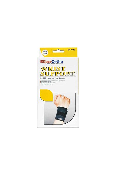 SUPERORTHO C4-003 NEOPRENE WRIST WRAP SUPPORT ONE SIZE