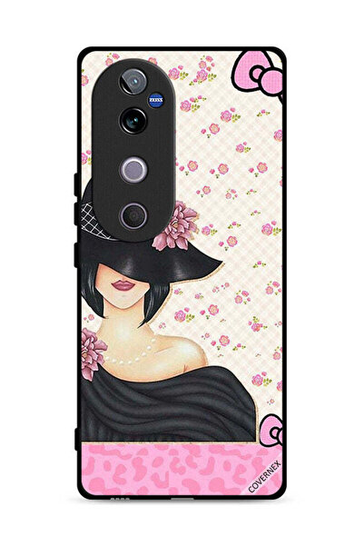 Covernex غطاء حماية لهاتف Vivo V40 5G بتصميم قبعة فتاة