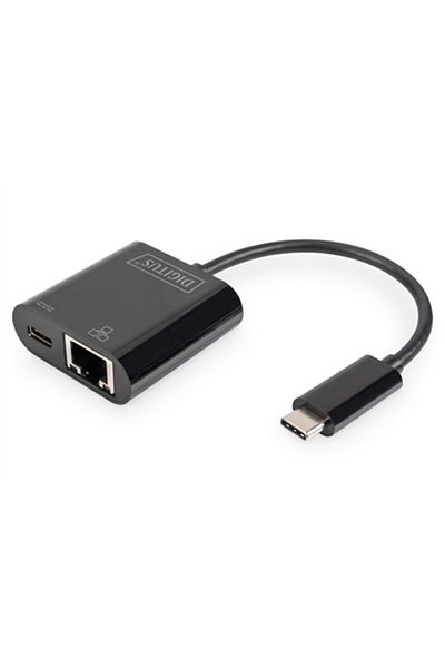Digitus Adaptor Ethernet USB-C Gigabit Negru