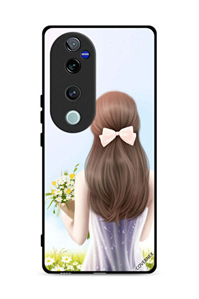 Covernex غطاء حماية لهاتف Vivo V40 Pro 5G بتصميم فتاة جميلة