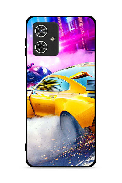 Covernex غطاء حماية لهاتف موتورولا موتو جي 54 5G بتصميم سيارة سباق