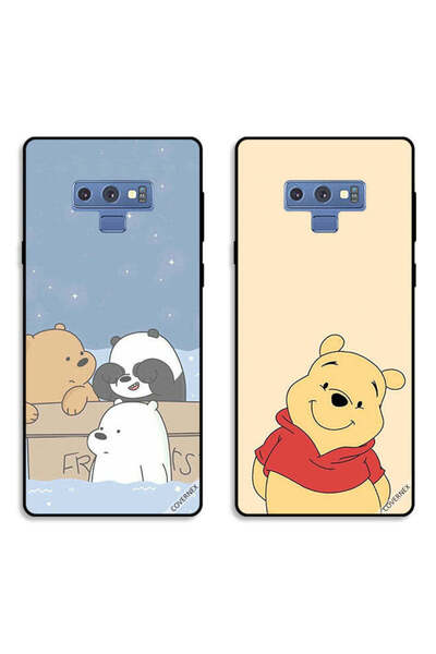 Covernex حافظتان لهاتف سامسونج جالكسي نوت 9، أغطية حماية، أصدقاء الدب والدب ا...