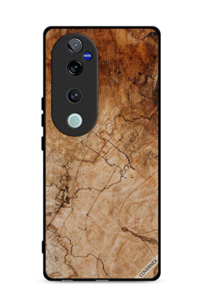 Covernex غطاء حماية لهاتف Vivo V40 Pro 5G بنمط خشبي عتيق
