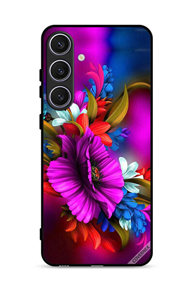 Covernex غطاء حماية لهاتف سامسونج جالاكسي S25 بلس - تصميم زهور عالي الدقة