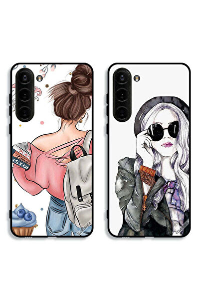 Covernex حافظتان لهاتف سامسونج جالاكسي إس 23 بلس 5G، أغطية حماية بتصميم فتاة ...