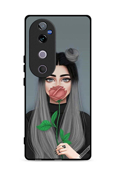 Covernex غطاء حماية لهاتف Vivo V40 5G بتصميم فتاة لطيفة