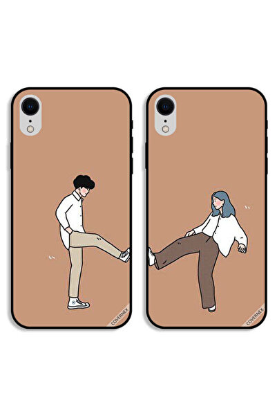 Covernex Two Cases For Apple iPhone XR Protective Covers Foot Bump High Five ...
