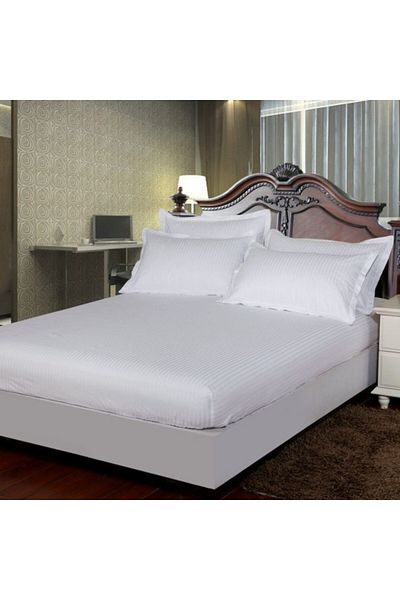 Pucioasa Damask bed cover set + 2 pillowcases, mattress 180x200cm, white, DAM1