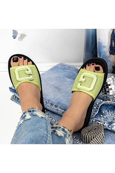 ALOGO Papuci Dama ZK257-31 Verde fluorescent |
