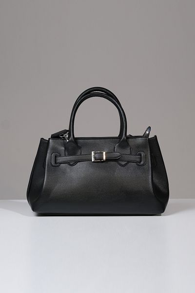 Çantacımstore Γυναικεία Kosta Leather Shopper Bag 1507 Μαύρη