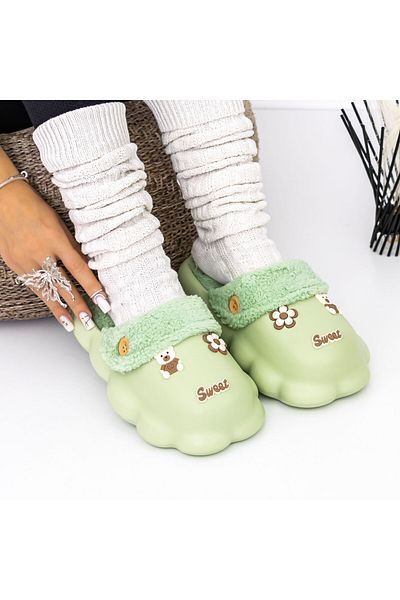 FASHION Women's Slippers W-25 Green |