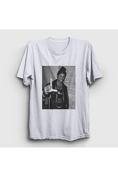 Presmono Unisex Λευκό Harlem Ράπερ Hiphop Big L T-Shirt 553863tt