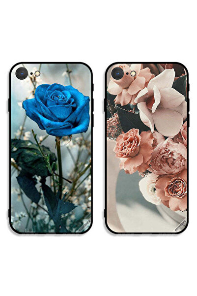 Covernex حافظتان لهاتف Apple iPhone SE (2022) أغطية واقية بنقشة وردة المساء و...