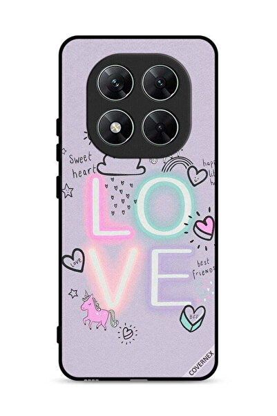Covernex غطاء حماية لهاتف شاومي ريدمي نوت 14 برو 5G، قلب حلو، حب، وحيد القرن