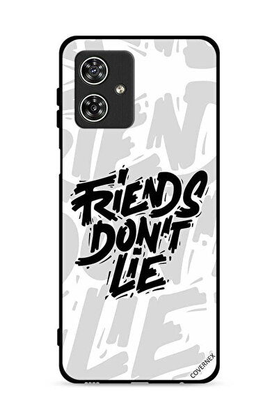 Covernex غطاء حماية لهاتف موتورولا موتو جي 54 5G - تصميم "أصدقاء الخط لا يكذبون"