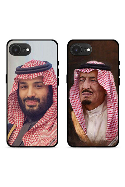 Covernex حافظتان لهاتف Apple iPhone 16e بغطاءين واقيين الملك سلمان والأمير محمد
