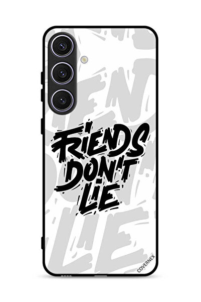 Covernex غطاء حماية لهاتف سامسونج جالكسي S25 بطبعة "أصدقاء الخط لا يكذبون"