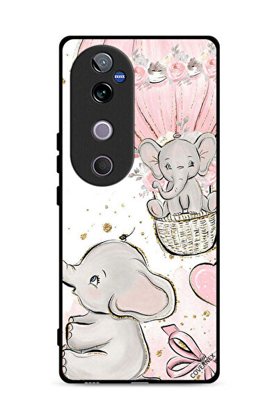 Covernex غطاء حماية لهاتف Vivo V40 5G برسومات فيلة صغيرة