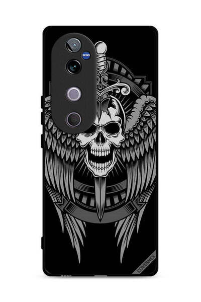 Covernex غطاء حماية لهاتف Vivo V40 5G بتصميم جمجمة وأجنحة نسر
