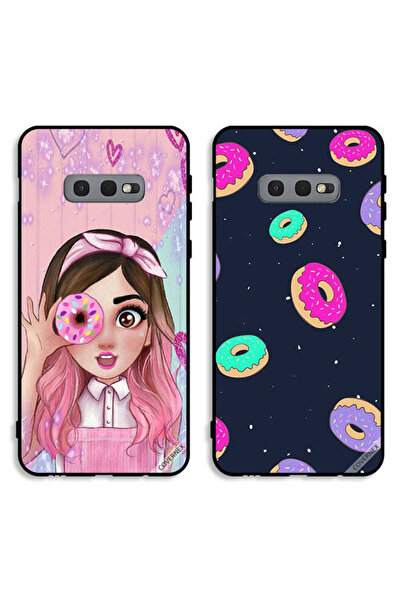 Covernex حافظتان واقيتان لهاتف سامسونج جالاكسي S10e بتصميم دوناتس وفتاة محبة ...