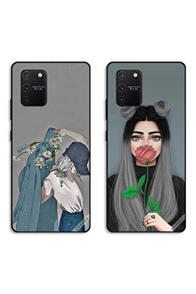 Covernex حافظتان واقيتان لهاتف سامسونج جالاكسي S10 لايت بتصميم فتاة ترتدي معط...