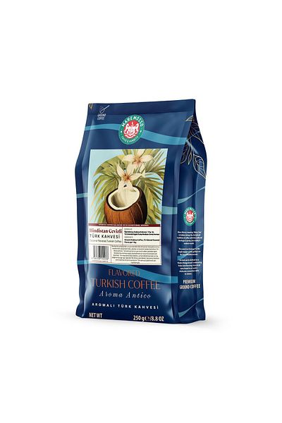 Mare Mosso Caffe ê Vendite Coconut Flavored Turkish Coffee 250 Gr.