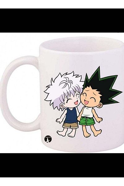 Story of candle Ceramic Mug with Hunter x Hunter Design - White