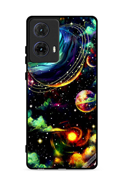 Covernex غطاء حماية لهاتف موتورولا موتو جي 85 5G بنقشة نباتات زحل