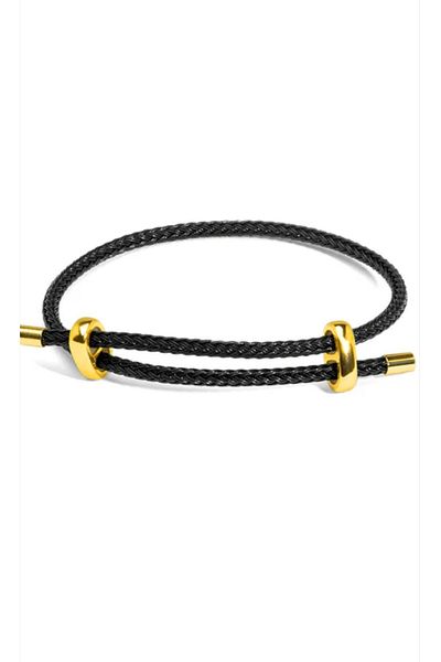 Özce Steel Adjustable Rope Braided Bracelet (Color Variation)