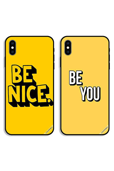 Covernex حافظتان واقيتان لهاتف Apple iPhone XS - كن لطيفًا وكن أنت