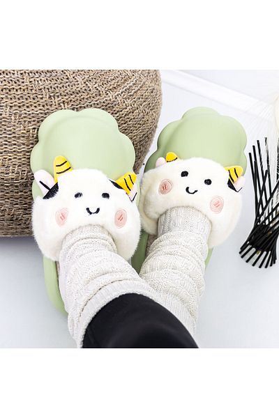FASHION Women's Slippers W-23 Green |