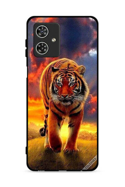 Covernex غطاء حماية لهاتف موتورولا موتو جي 54 5G بتصميم الفهد المتحرك