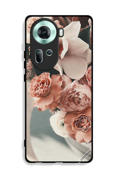 Covernex غطاء حماية لهاتف Oppo Reno11 5G، باقة من أزهار الخوخ الجميلة