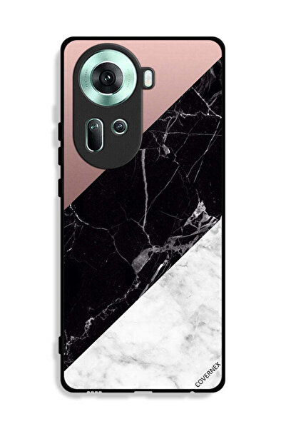 Covernex غطاء حماية لهاتف Oppo Reno11 5G بنمط مزيج من الرخام والبساطة