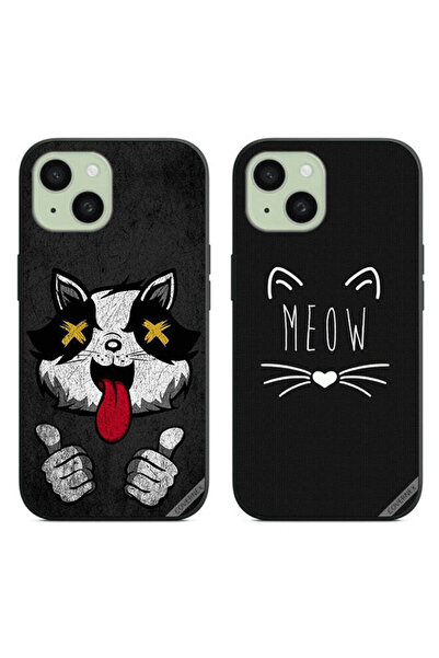 Covernex حافظتان واقيتان لهاتف Apple iPhone 15 - مارشميلو كات وميو