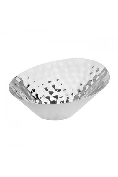 Raki North fruit bowl 37x33xh10/15cm, stainless steel, silver