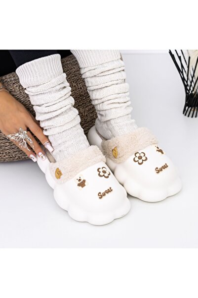 FASHION Papuci Dama de Casa W-25 Alb |