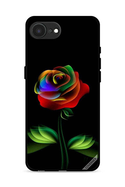 Covernex Apple iPhone 16e Protective Case Cover Rainbow Color Rose